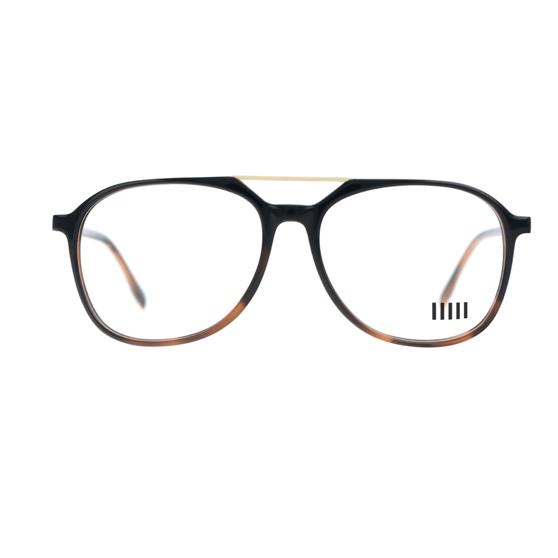 METROPOLITAN PLASTIC, BLACK-HAVANNA front view
